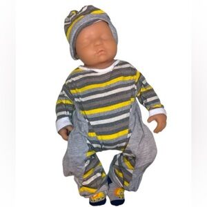 Full body silicone baby dolls doll baby boy full anatomical open mouth